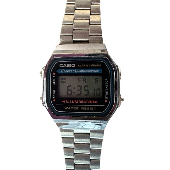 Casio Men's Vintage Digital A168 Electro Luminescence Watch - Picture 1 of 14